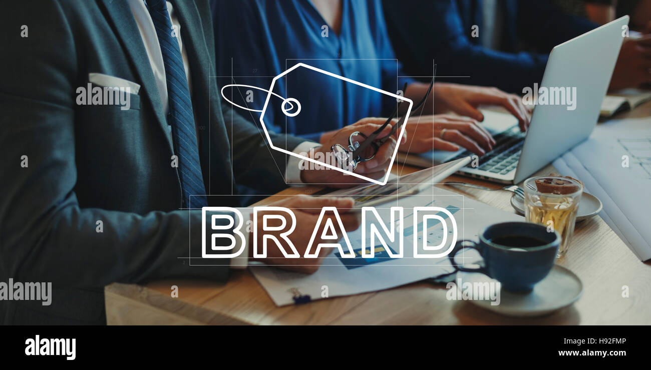 Creative Design Brand Identity concetto di marketing Foto Stock