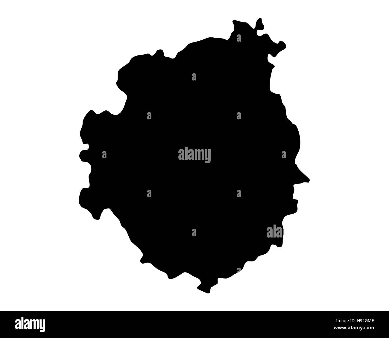 Mappa di Brava Foto Stock