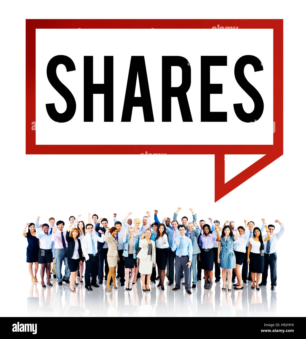 Condivide le informazioni dei Social Media il concetto di rete Foto Stock