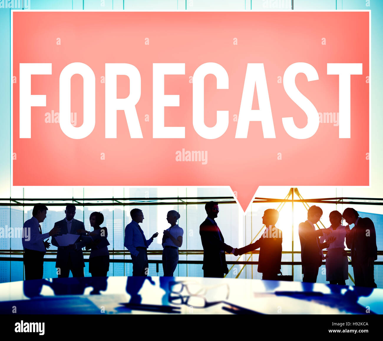 Meteo previsione probabilità di precisione Future Concept Foto Stock
