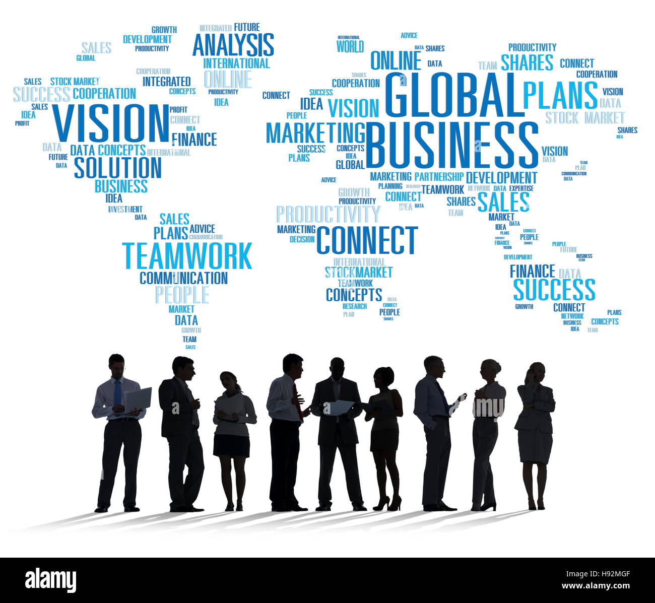 Global Business World Business commerciale persone concetto Foto Stock