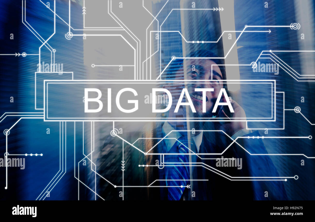 Dati di grande rete di storage online il concetto di server Foto Stock