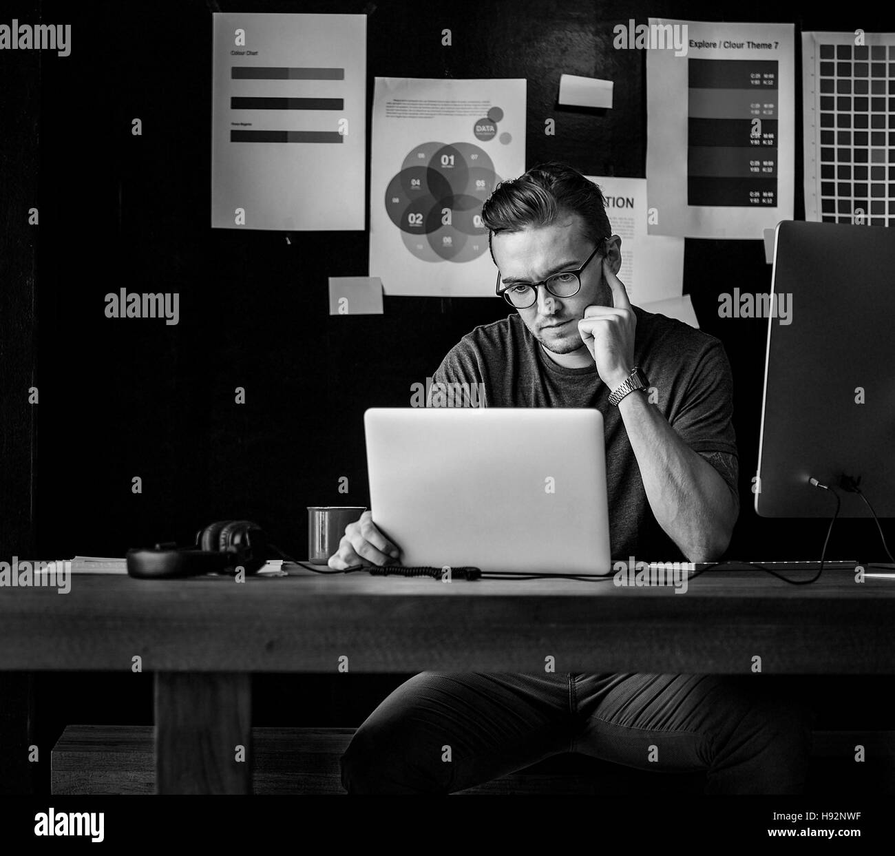 Contemporaneo di business Strategia aziendale concetto di impresa Foto Stock