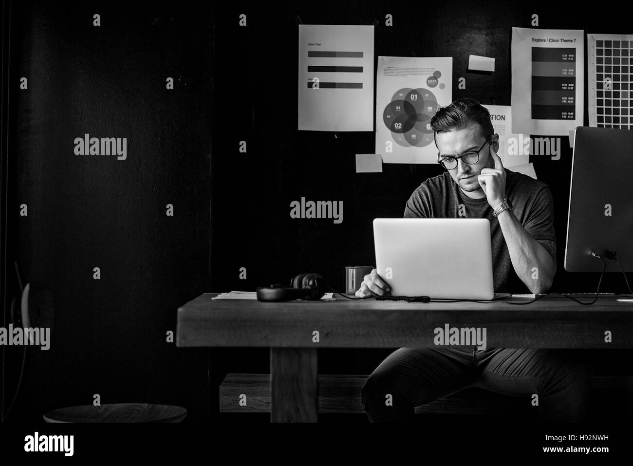 Contemporaneo di business Strategia aziendale concetto di impresa Foto Stock