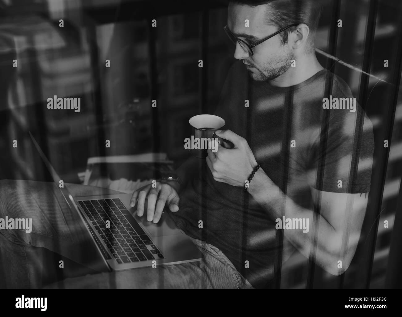 Business Connessione commerciale carriera lavorativa Concept Foto Stock