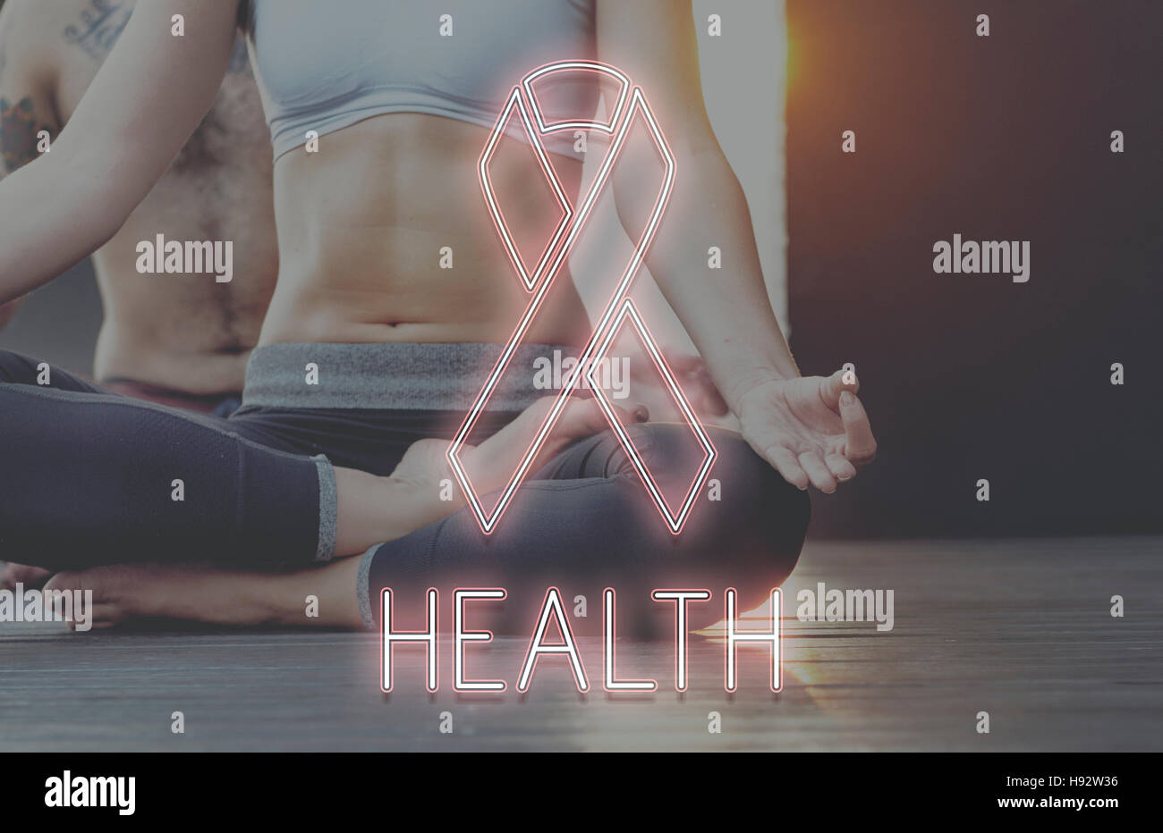 Womens Health consapevolezza concetto a nastro Foto Stock