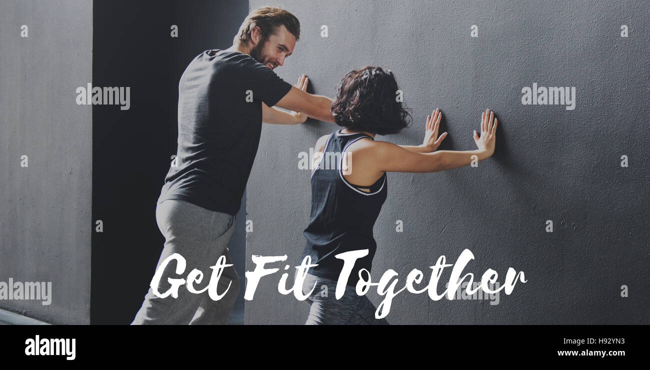 Esercizio allenamento Wellness Sport Concept Foto Stock