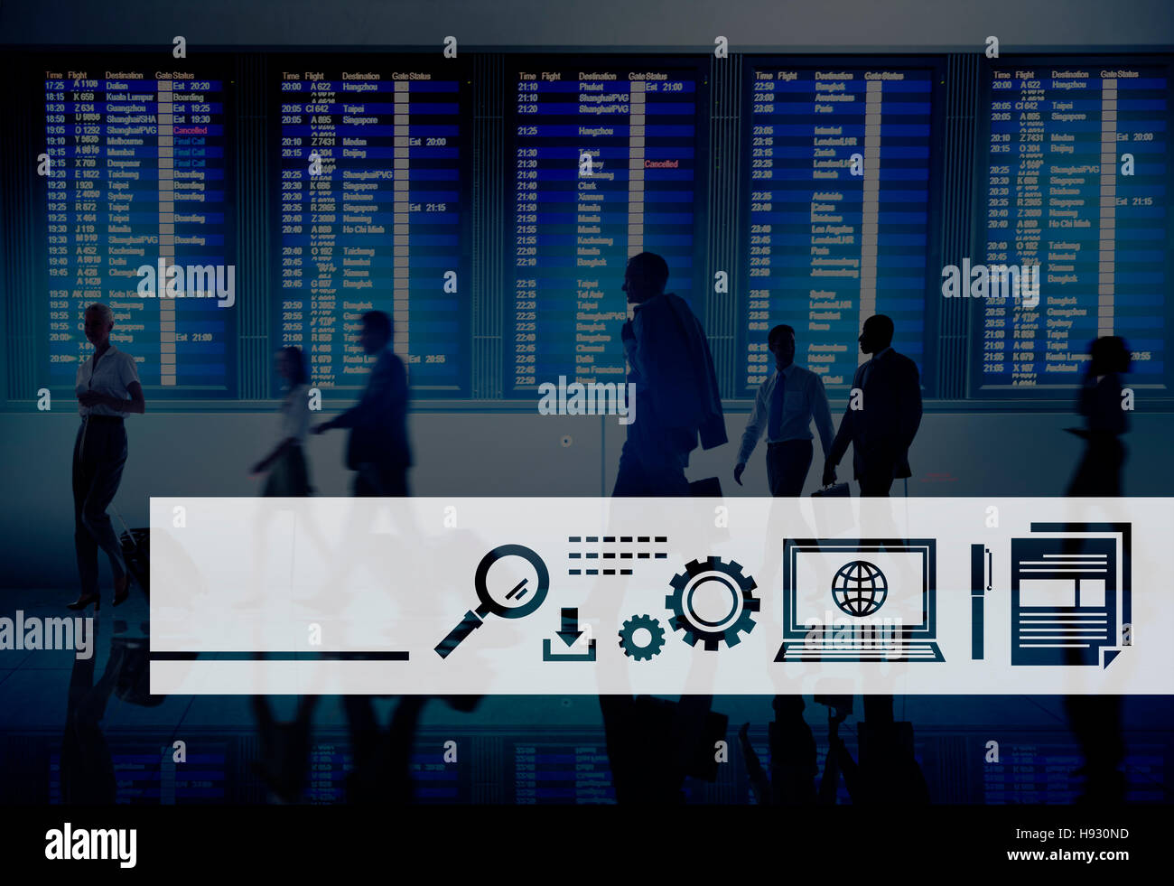 Icona digitale Symbol Global Network il concetto di tecnologia Foto Stock