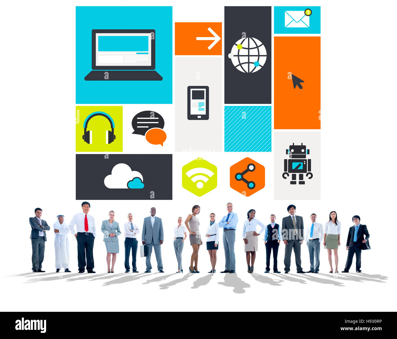 Computer Cloud Computing Storage Media concetto digitale Foto Stock