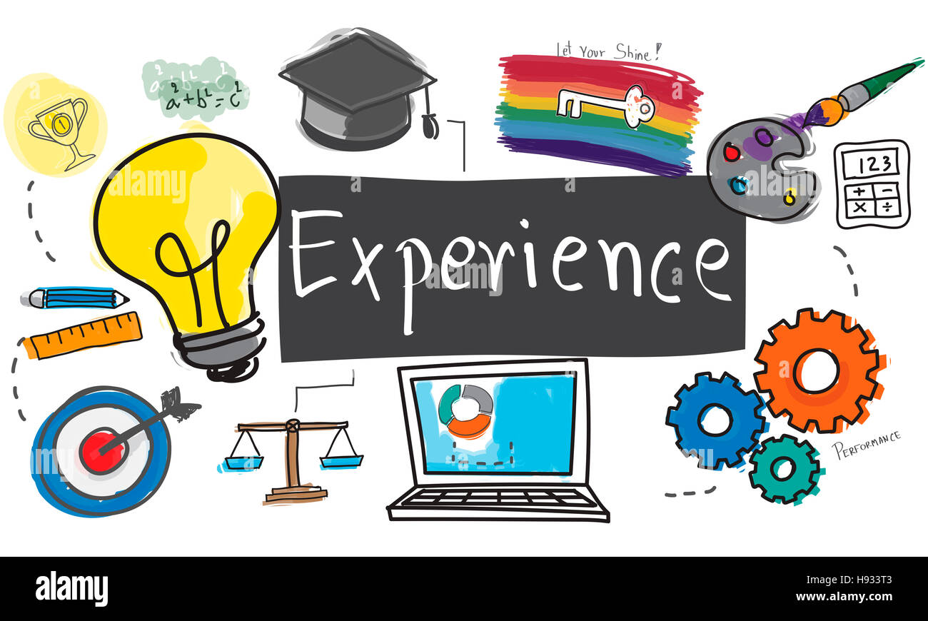 Esperienza equilibrio cattivo bene il talento di osservazione Concept Foto Stock