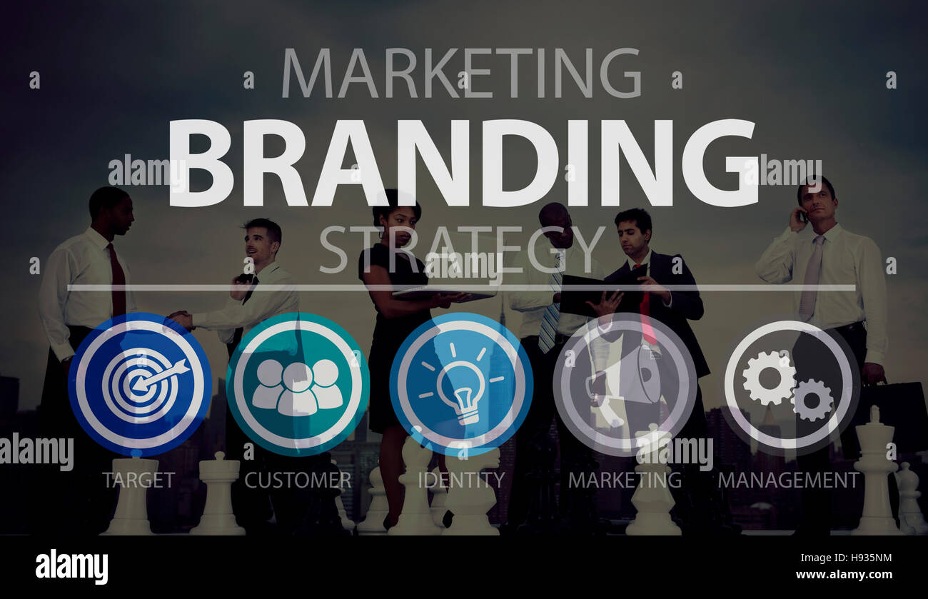 Branding del marchio Marketing nome commerciale di concetto Foto Stock