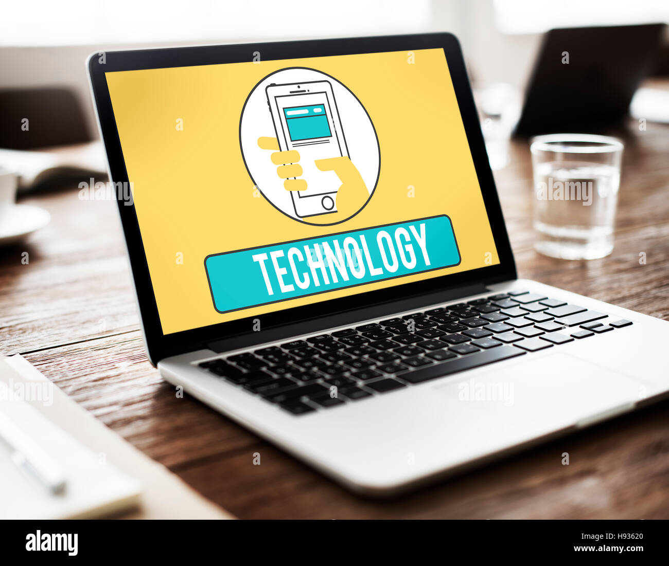 La tecnologia di comunicazione Wireless di mobilità concetto Foto Stock