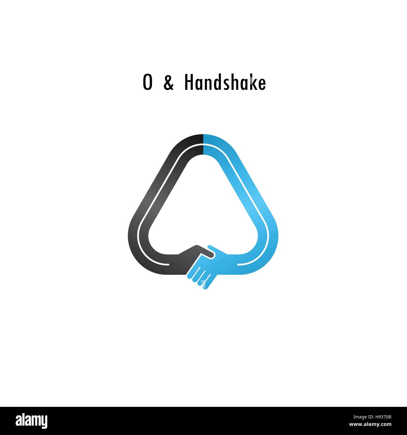 0- lettera astratta icona logo design template vettoriale.offerta Business,icona di partenariato.aziendali e logotipo industriale simbolo.vettore Illustrazione Vettoriale