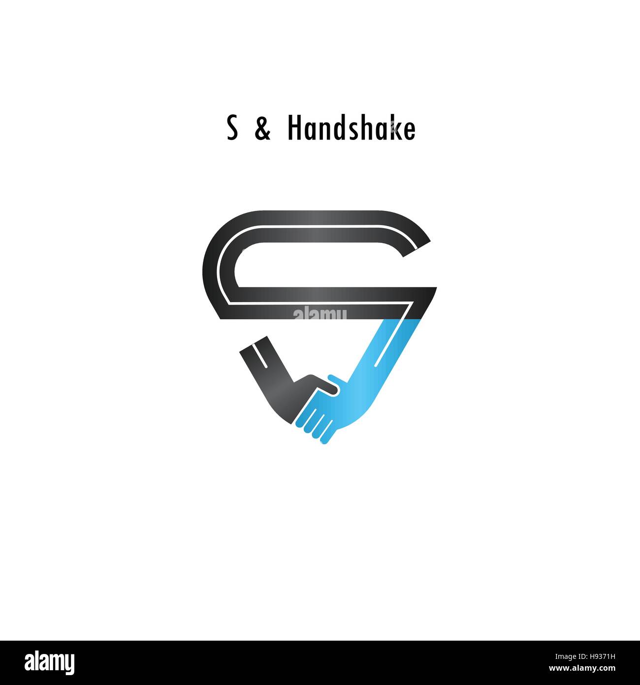 S- lettera astratta icona logo design template vettoriale.offerta Business,icona di partenariato.aziendali e logotipo industriale simbolo.vettore Illustrazione Vettoriale