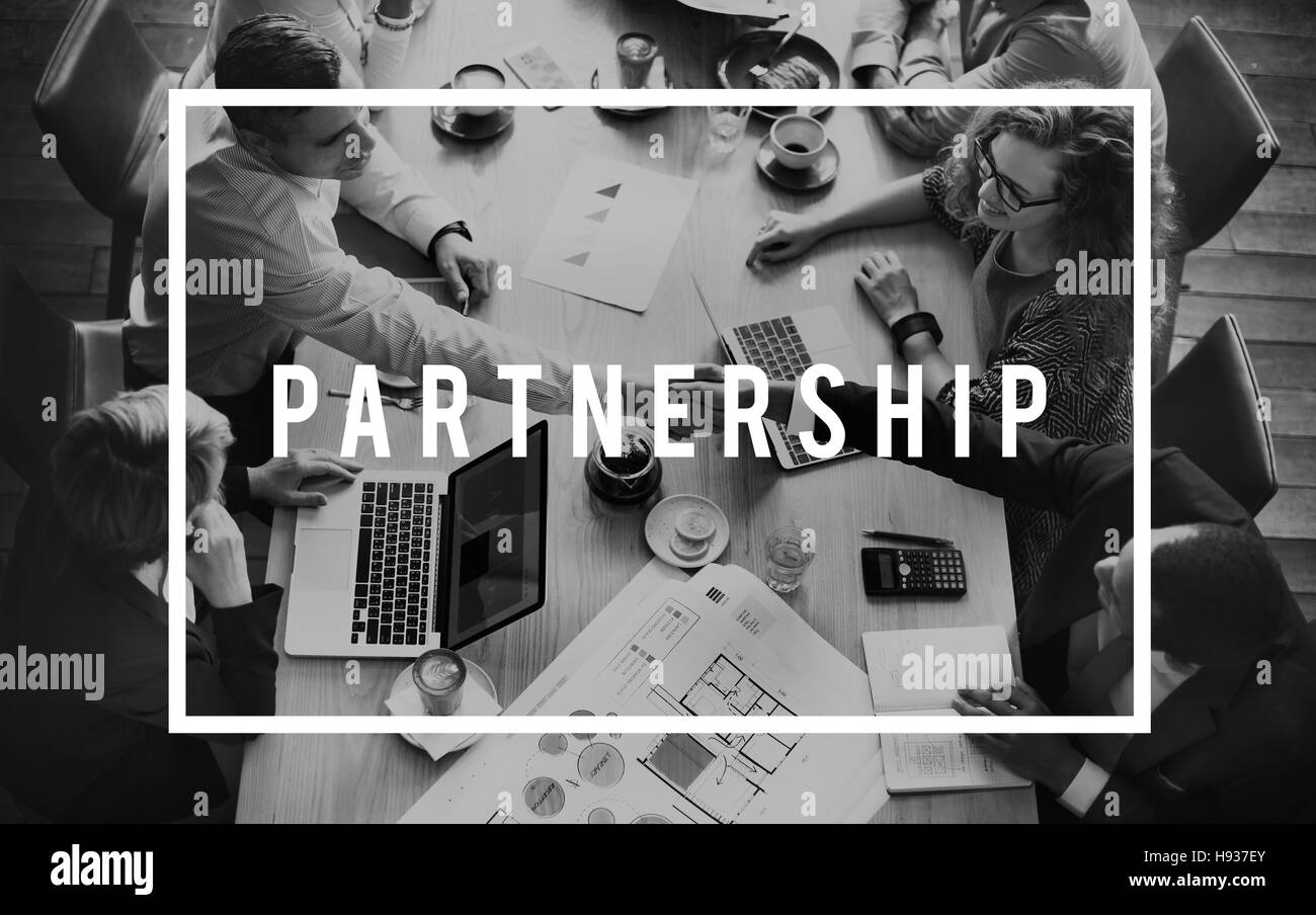Alliance Partnership rapporti di associazione il concetto di unità Foto Stock