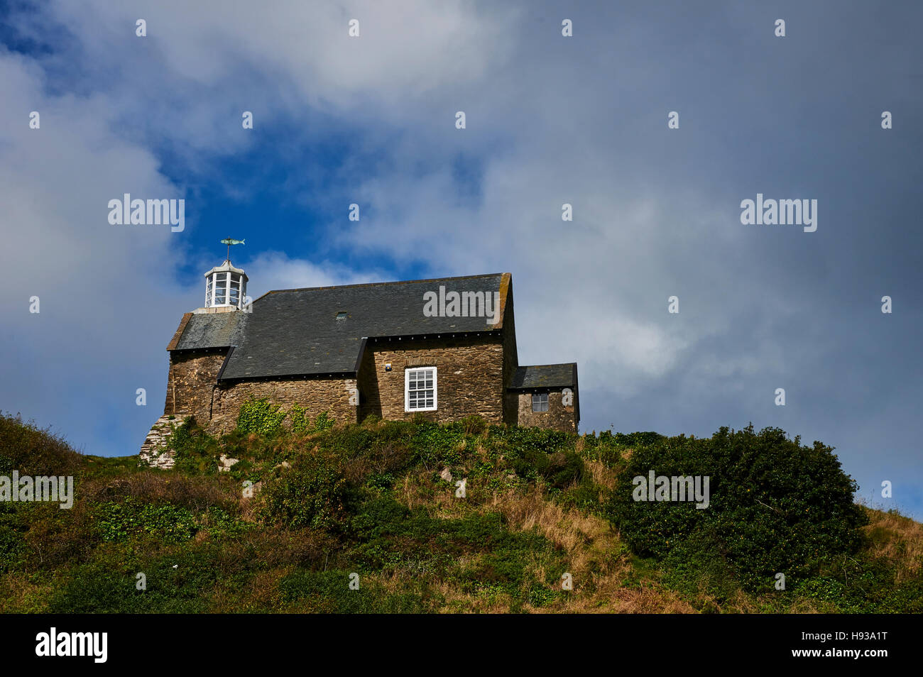 Risalente al 1321 la cappella è stata costruita come un luogo di culto per il popolo di Ilfracombe vivere e lavorare intorno al porto. Foto Stock