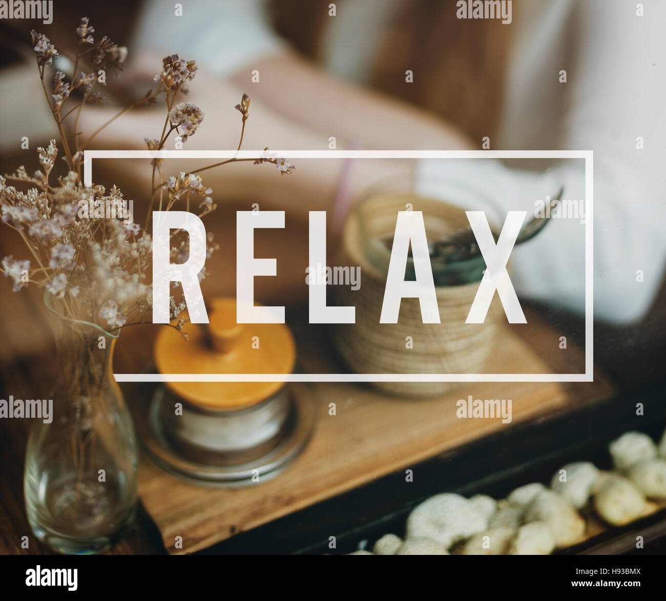 Relax Ricreazione Chill resto serenità Concept Foto Stock