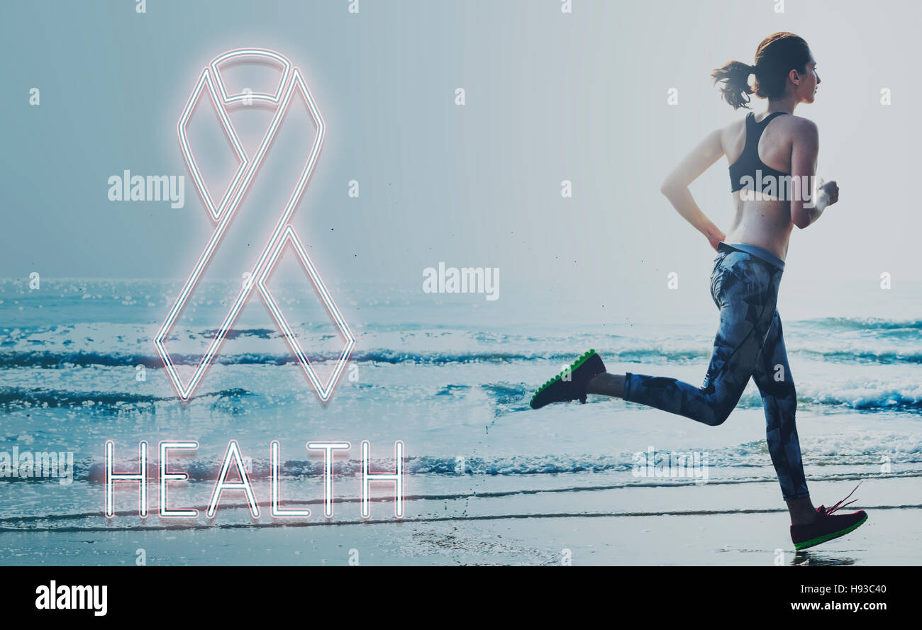 Womens Health consapevolezza concetto a nastro Foto Stock