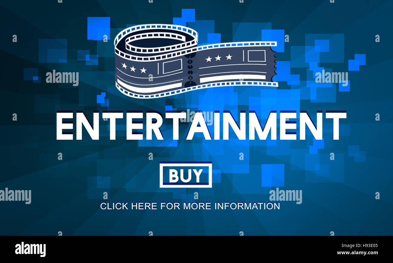 Cinema Ticket concetto grafico Foto Stock