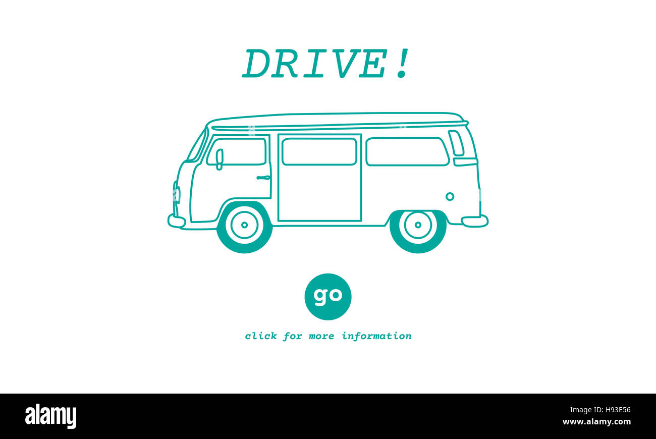 Auto retrò Viaggi Tour concetto di destinazione Foto Stock