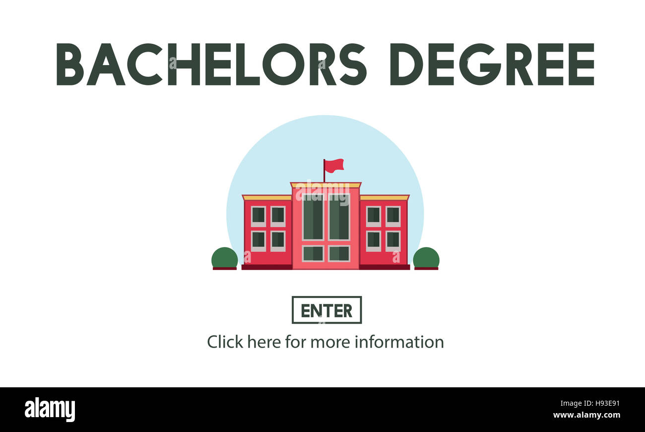 Il grado di bachelors ammissione scuola educazione Nozione Foto Stock
