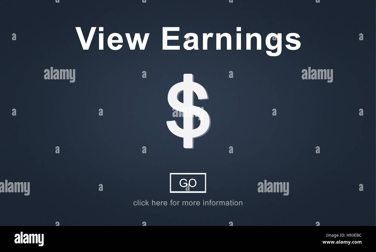 Visualizzare i guadagni soldi contabili concetto finanziario Foto Stock