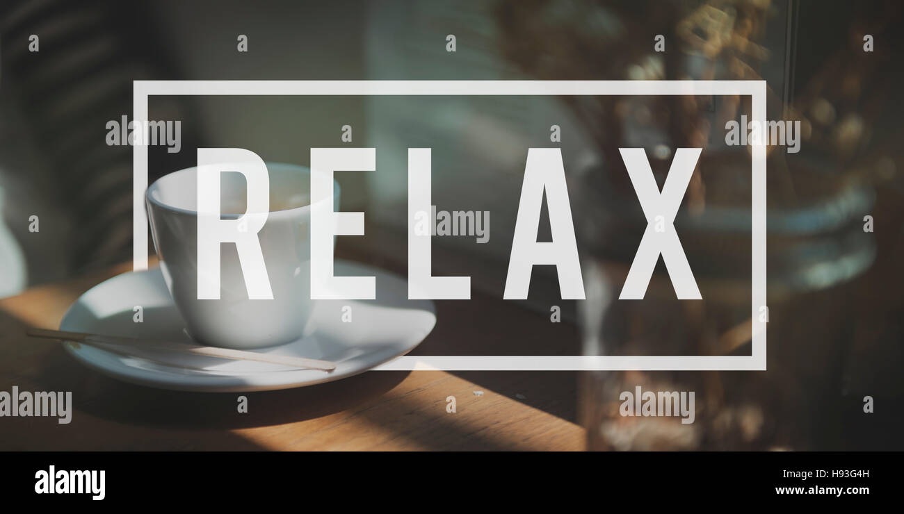 Relax Ricreazione Chill resto serenità Concept Foto Stock