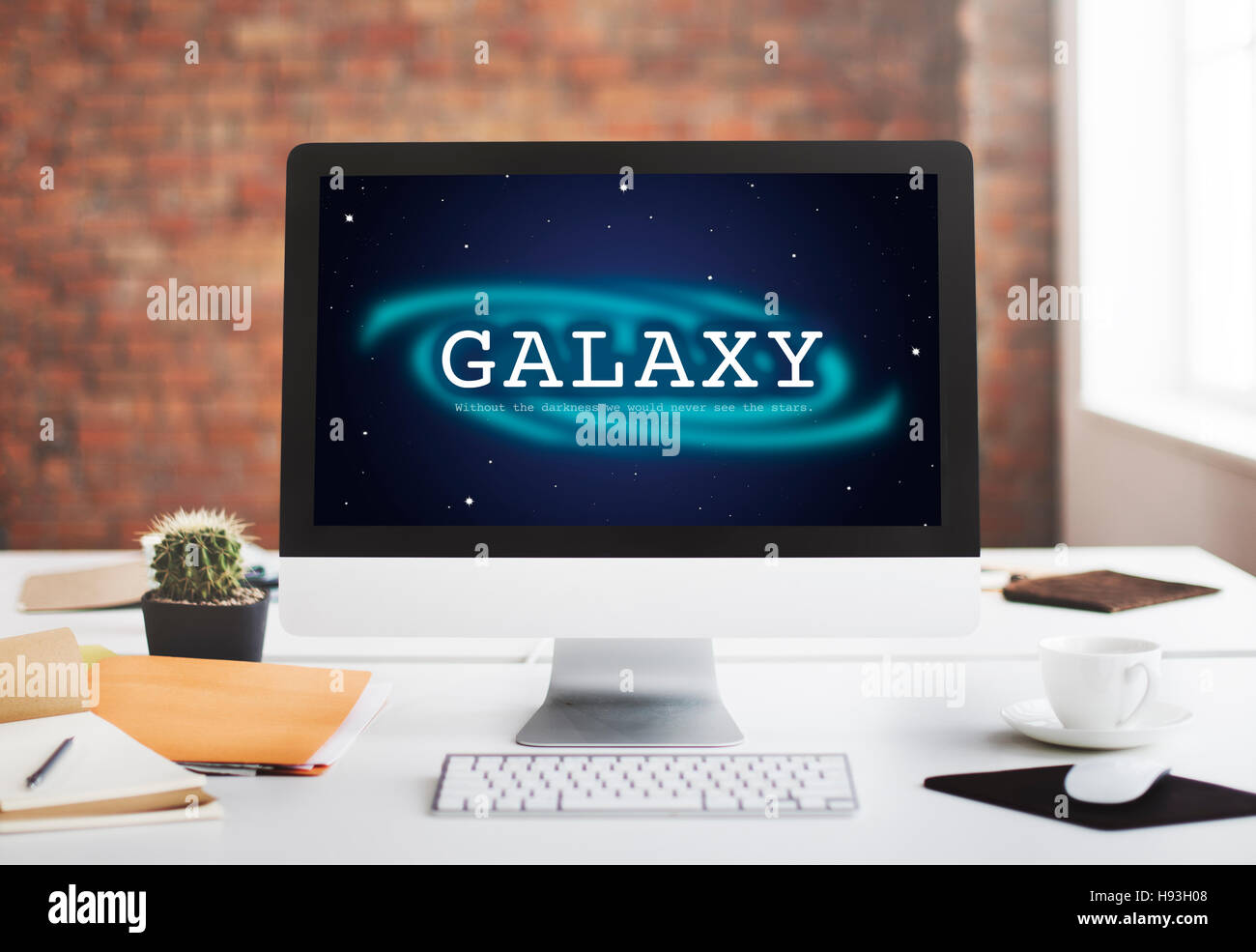 Astronomia Galaxy Business Education concetto grafico Foto Stock