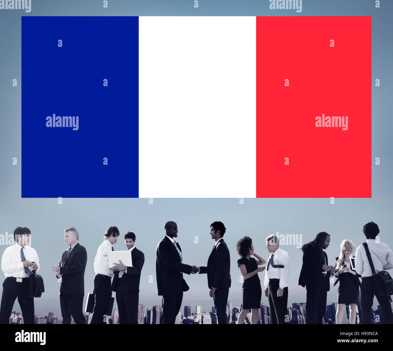 Paese Francia Nazionalità di bandiera cultura concetto Liberty Foto Stock