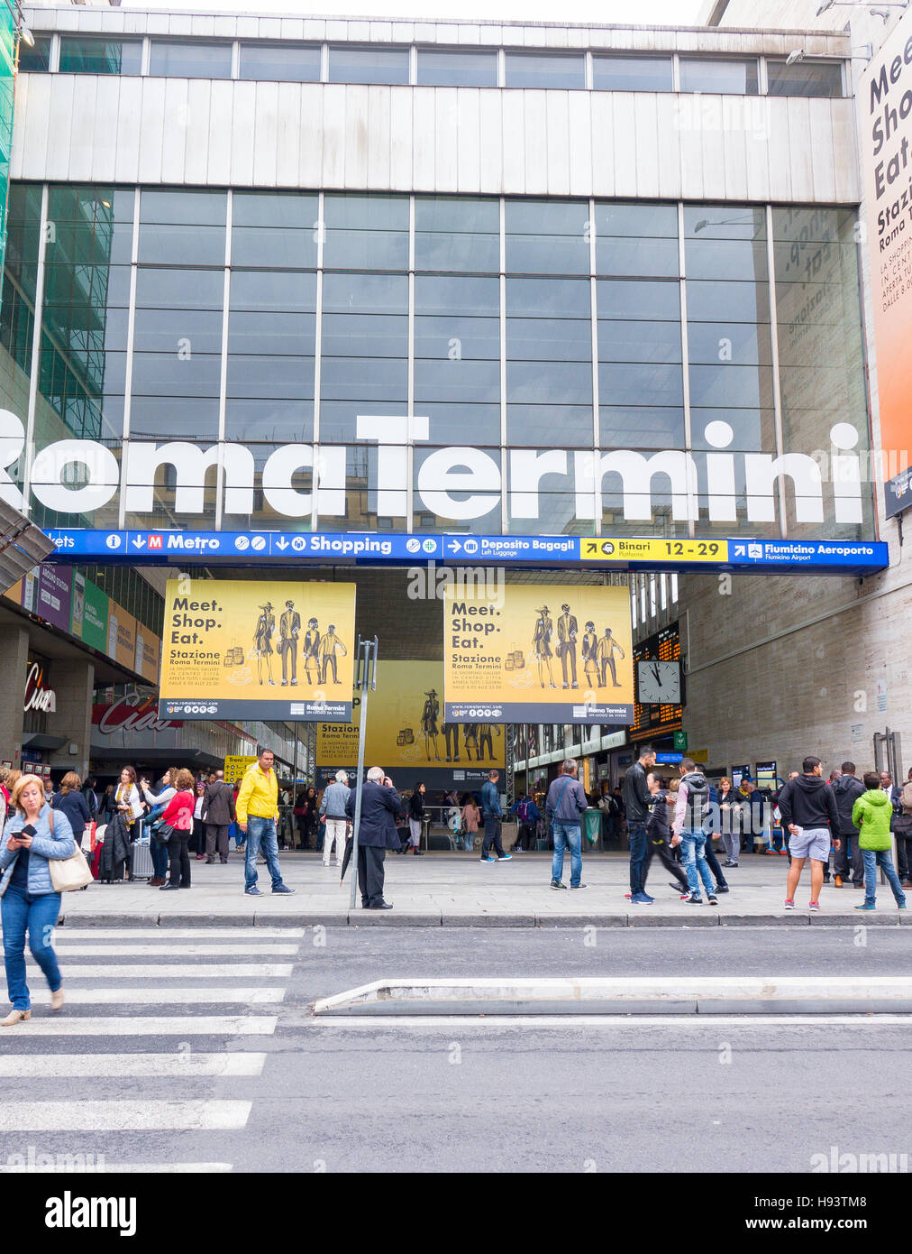 La stazione centrale di Roma - Termini Foto Stock