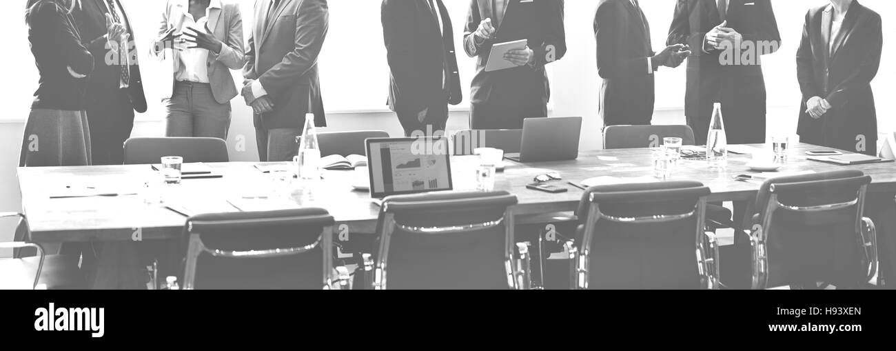 Business una riunione del gruppo di strategia di discussione il concetto di lavoro Foto Stock