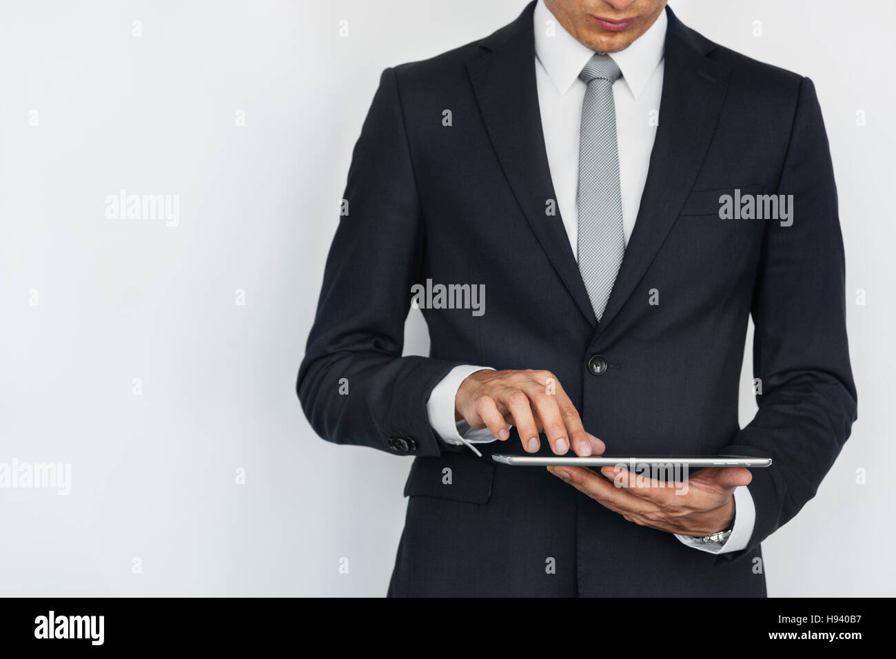 Tavoletta digitale Social Media Internet Business Concept Foto Stock