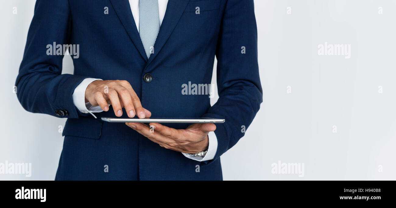 Tavoletta digitale Social Media Internet Business Concept Foto Stock