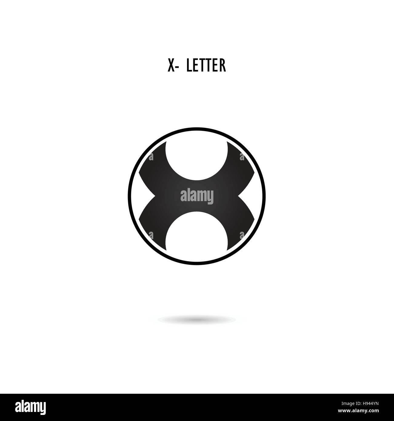 Creative X-lettera astratta icona logo design.X-alphabet simbolo.aziendali e logotipo industriale simbolo.illustrazione vettoriale Illustrazione Vettoriale