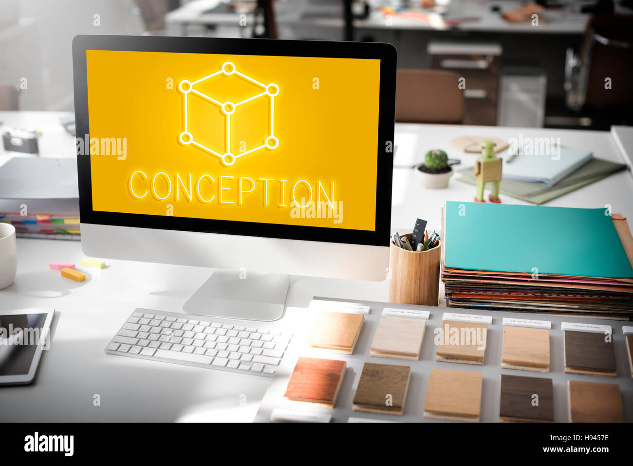 Nozione di arte schema visione del pensiero di Visual Concept grafico Foto Stock