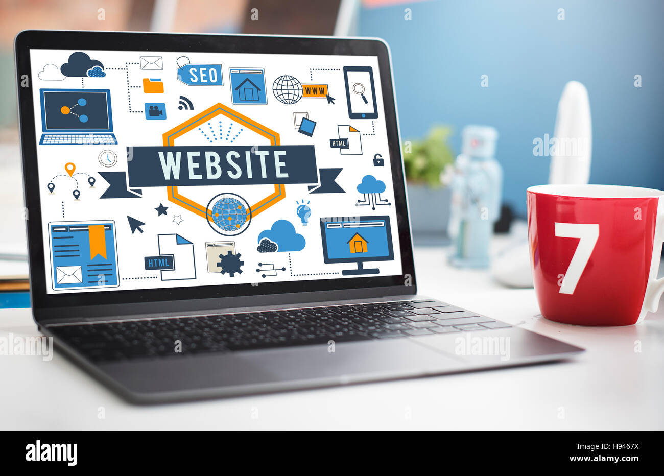 Sito www Collegamento Internet on-line Concept Foto Stock