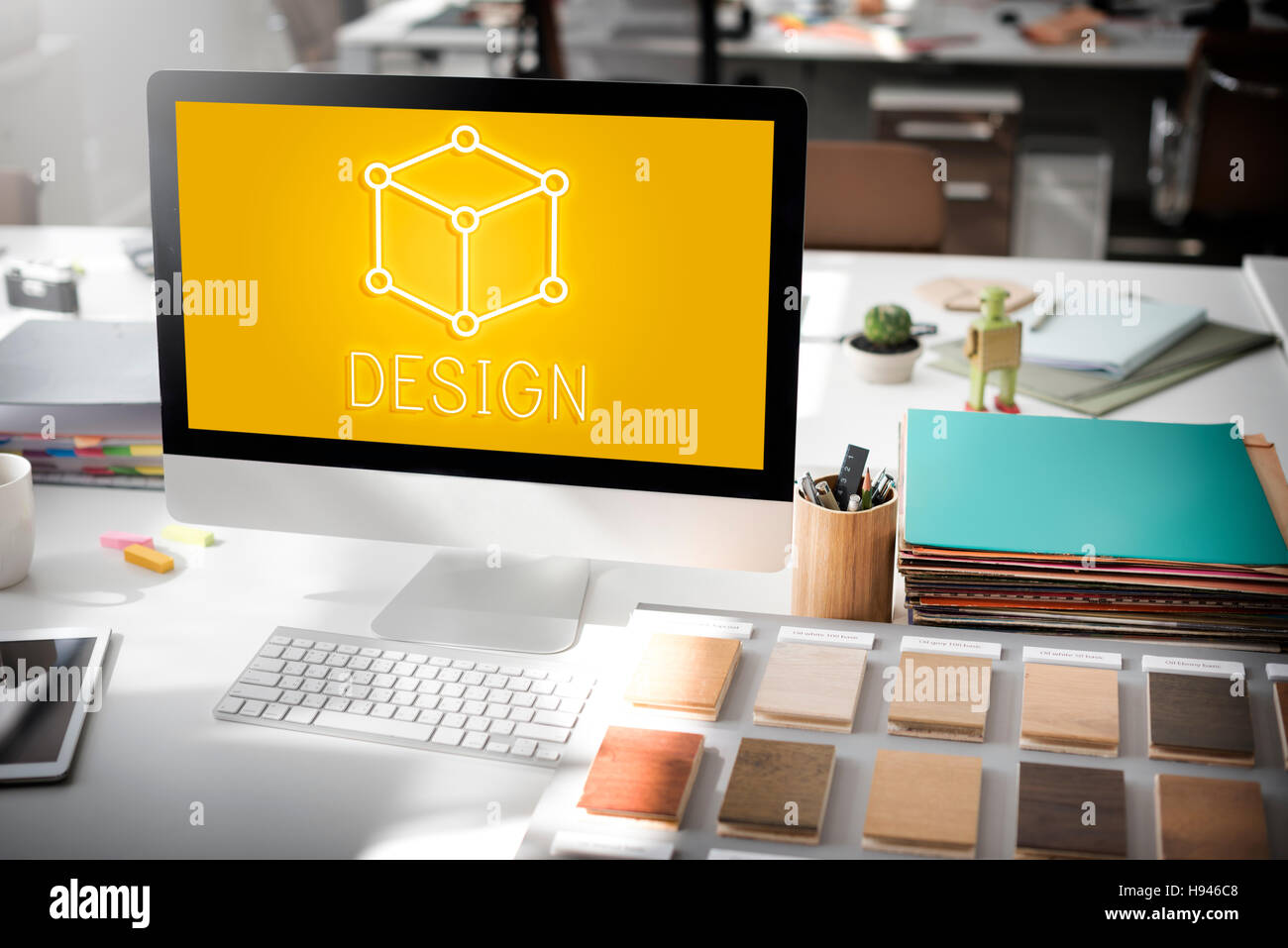 Nozione di arte schema visione del pensiero di Visual Concept grafico Foto Stock