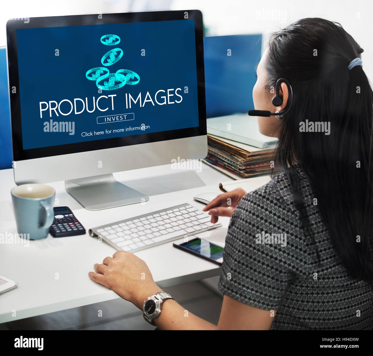Le immagini del prodotto di branding del marchio di valore il concetto di etichetta Foto Stock