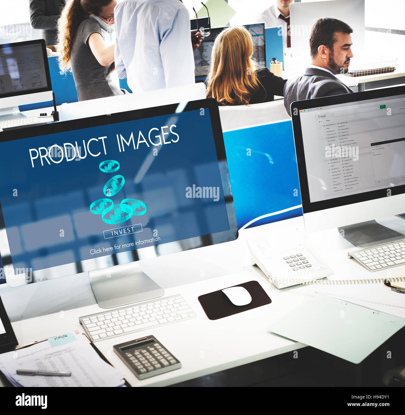 Le immagini del prodotto di branding del marchio di valore il concetto di etichetta Foto Stock