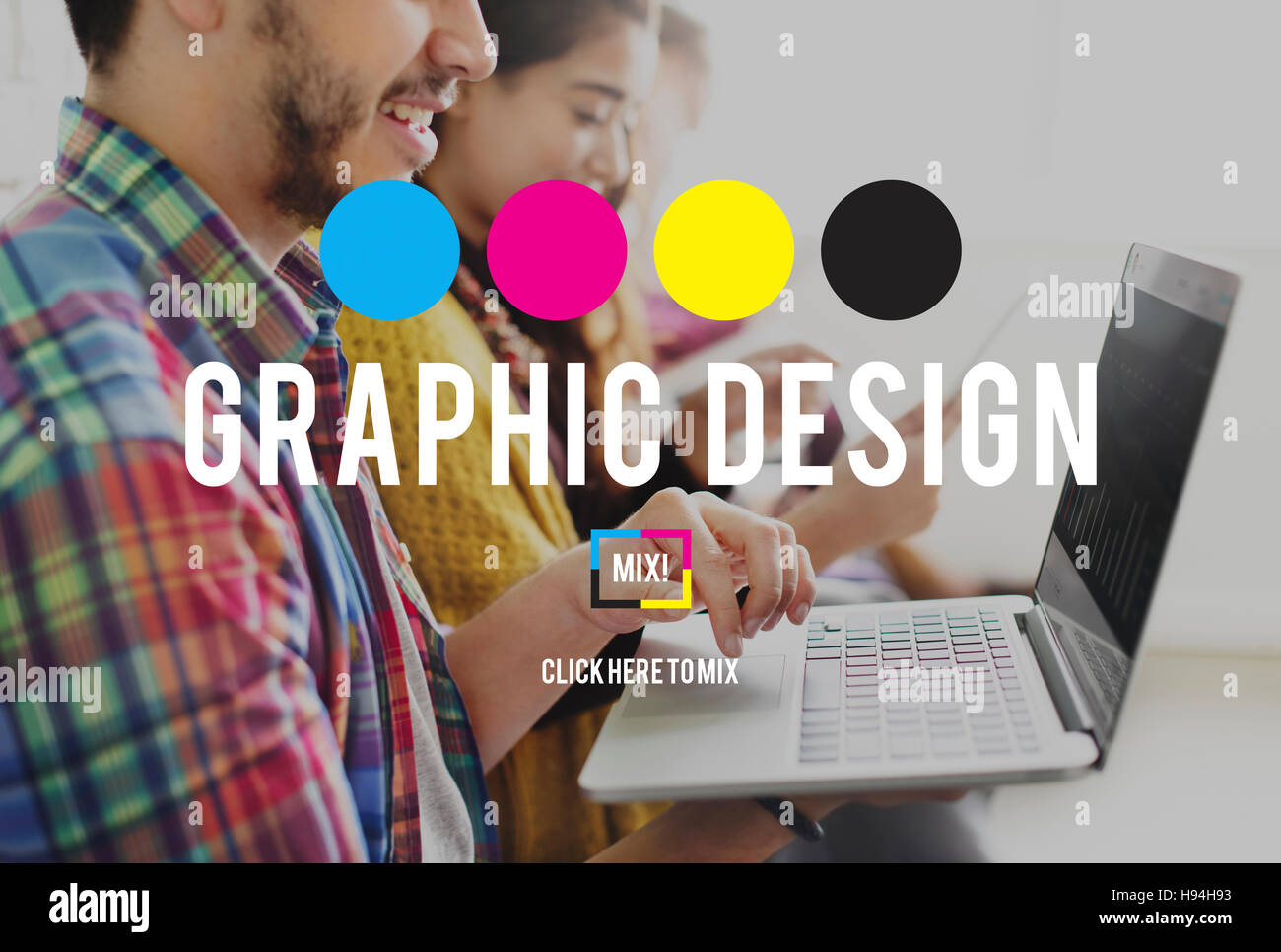 Design grafico di progettazione creativa scopo Progetto di concetto Foto Stock