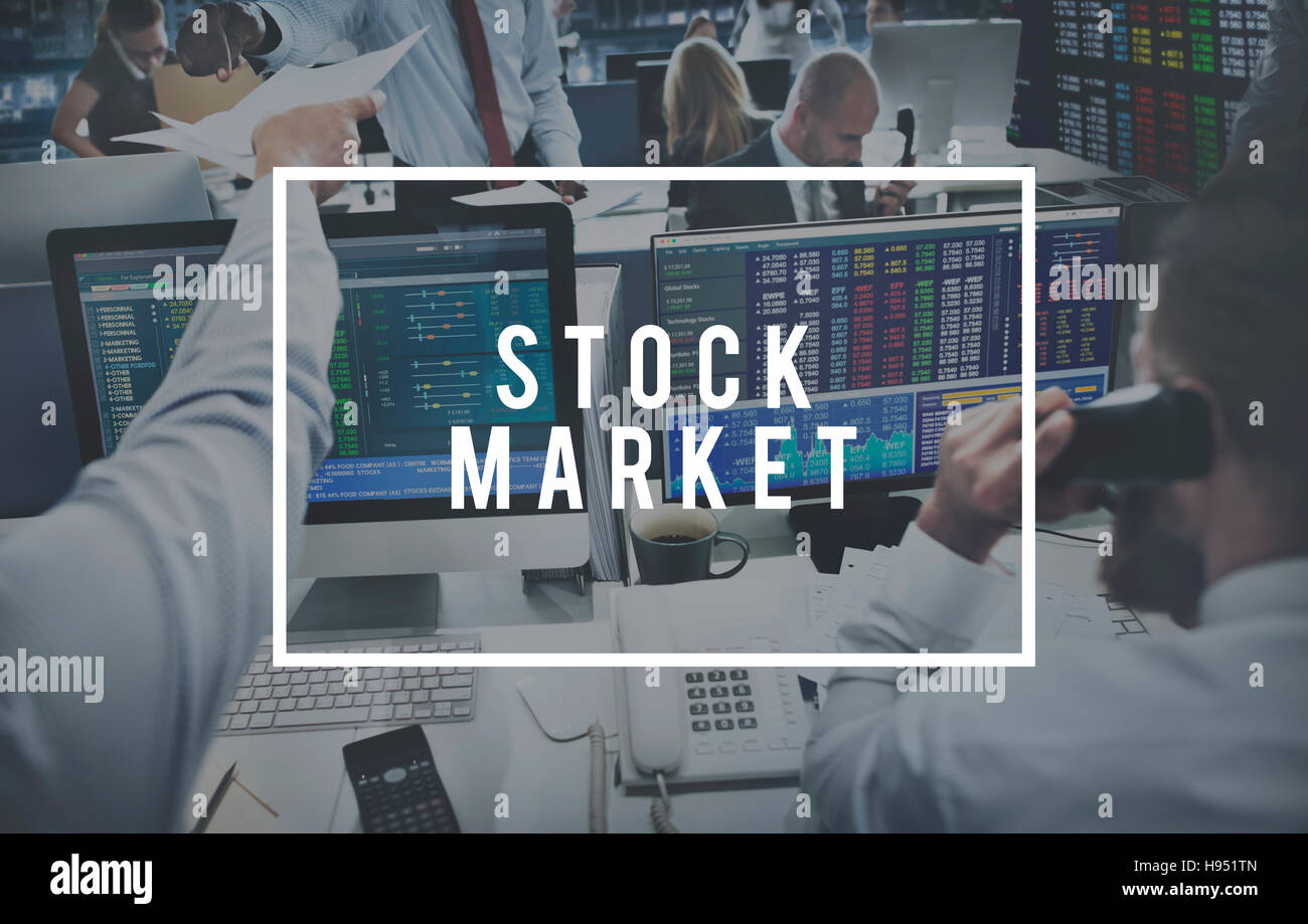 Il mercato azionario denaro buy sell Concept Foto Stock