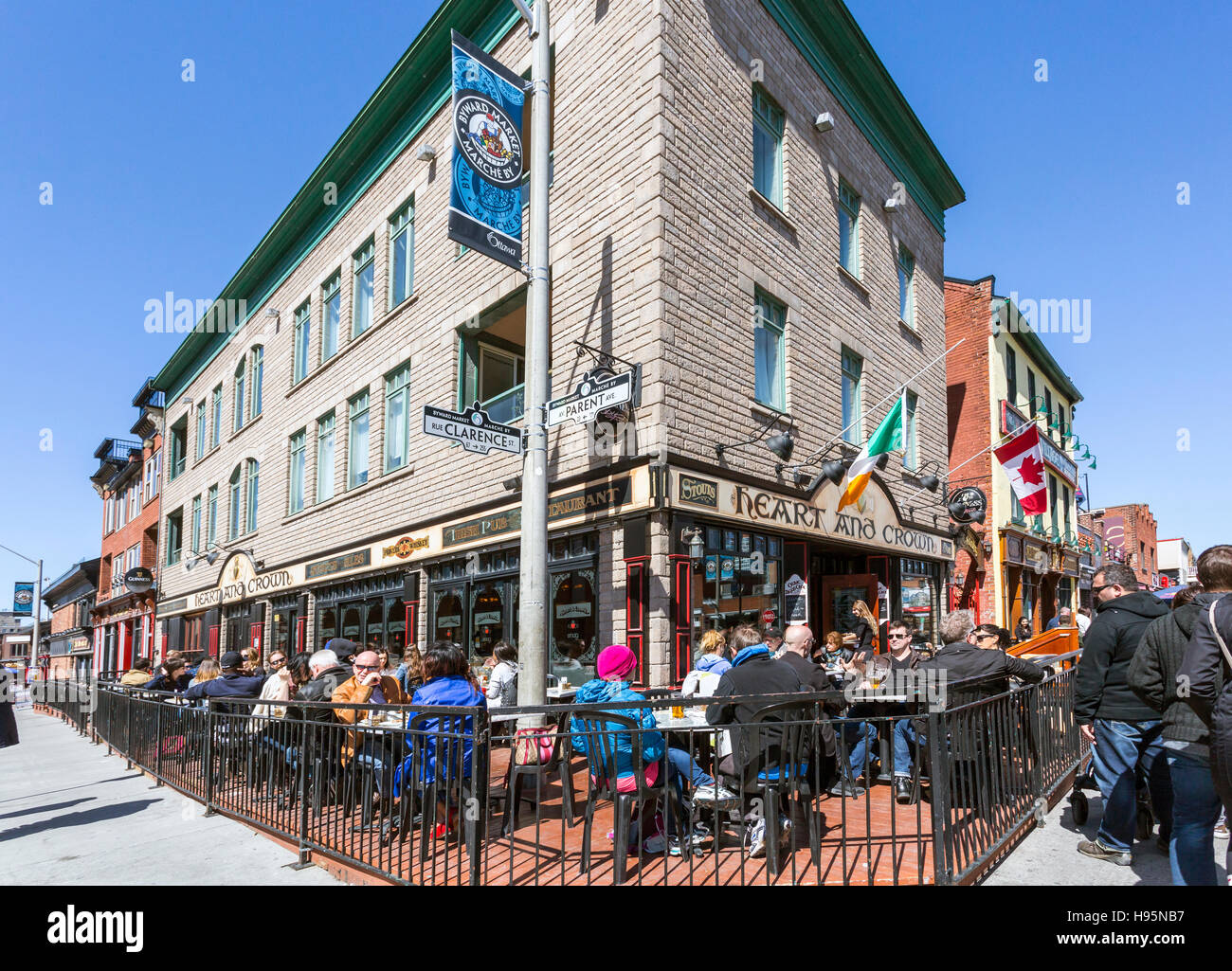 America del nord, Canada, Ottawa, Byward Market Cafe Foto Stock