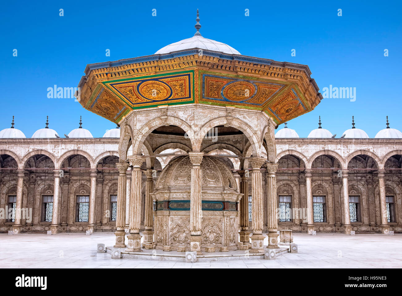 La moschea Mehemet-Ali del Cairo in Egitto Foto Stock