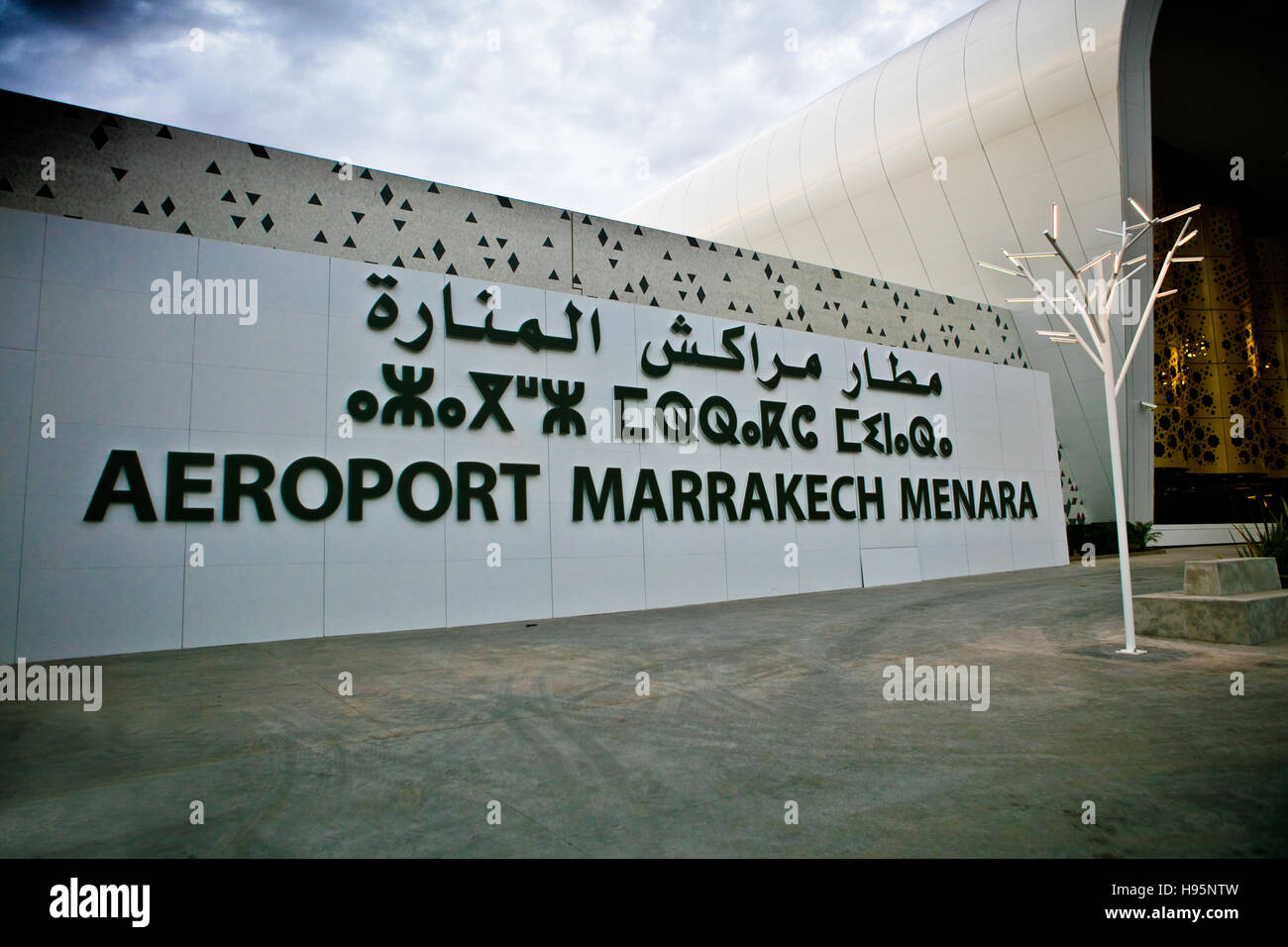 Aeroporto Marrakech Foto Stock