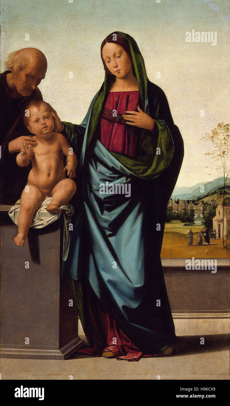 Fra Bartolommeo - Sacra Famiglia Foto Stock