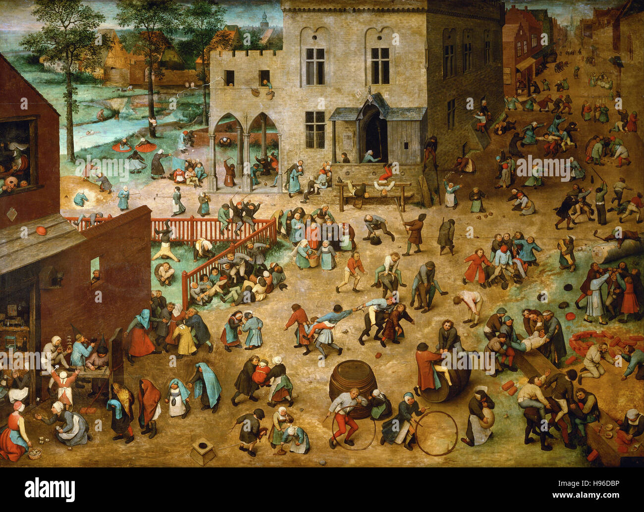 Pieter Bruegel il Vecchio - Giochi per bambini Foto Stock