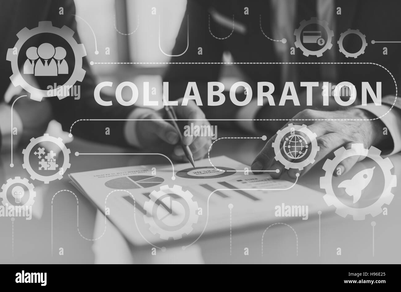 Nuovo business di avvio il concetto di grafica Foto Stock