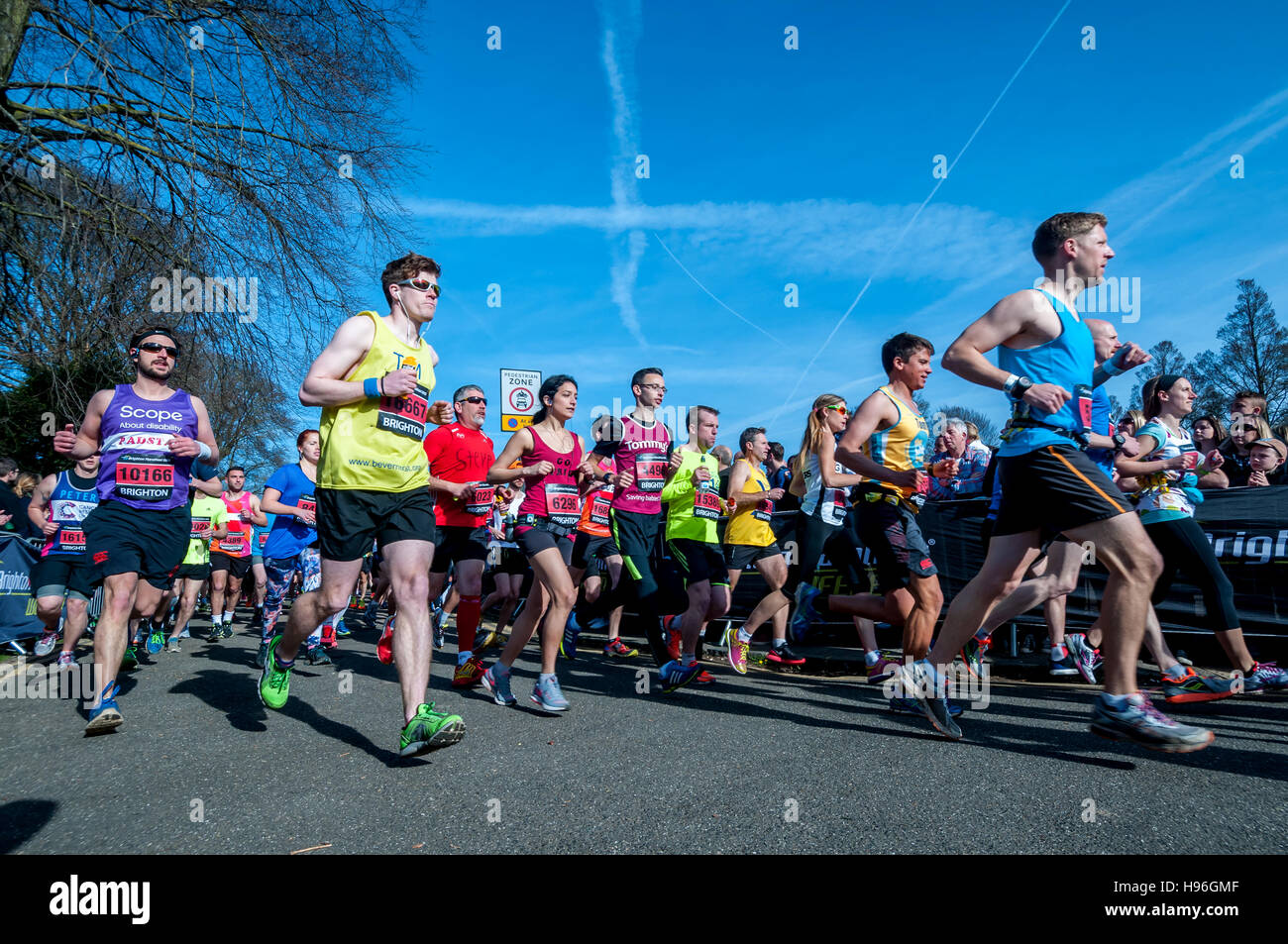 Maratona di Brighton Foto Stock