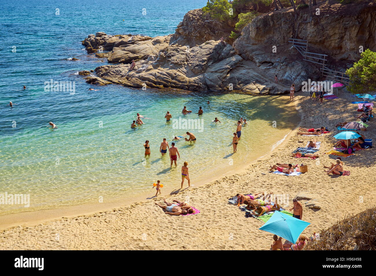 Spagna - Costa Brava Beach, la Catalogna Foto Stock