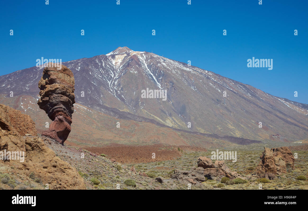 Il Pico de Teide, il Parque Nacional del Teide Tenerife, Spagna Foto Stock